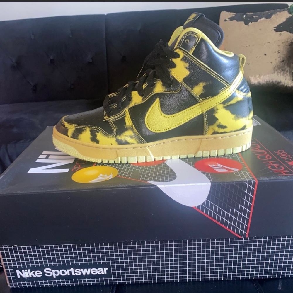 Nike Dunk Acid Wash yellow & black